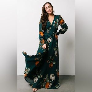 Baltic Born, Olivia Maxi Dress, deep topaz, brand new w tags, size XL